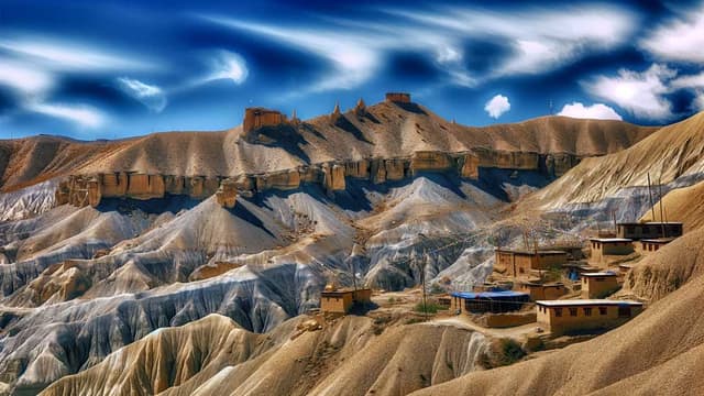 Muktinath Temple and the Kali Gandaki valley, Lower Mustang, Annapurna region, Nepal