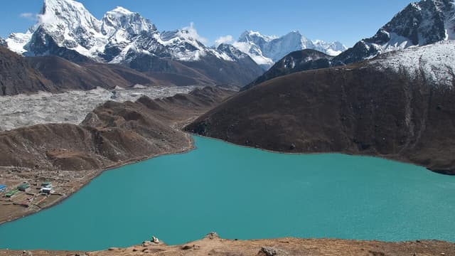 Turquoise Gokyo Lakes with Cho Oyu peak behind — Gokyo trek guide Nepal 2026