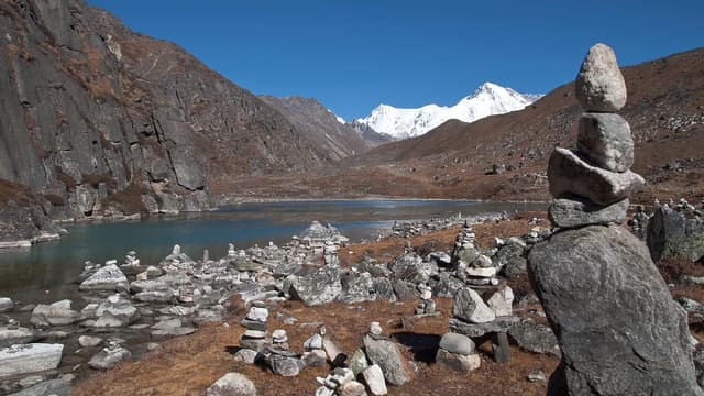 Gokyo Lakes and Cho Oyu in the Everest region — Gokyo vs EBC trek comparison Nepal