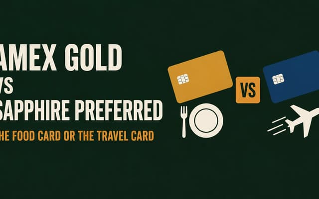 Illustration: Amex Gold vs Sapphire Preferred, the food card or the travel card