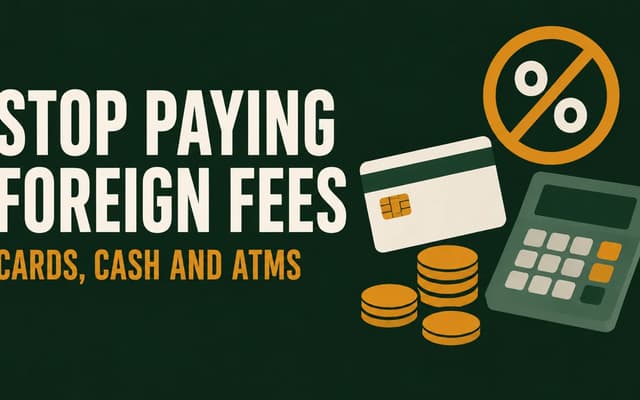 Illustration: stop paying foreign fees on cards, cash and ATMs