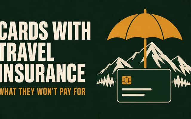 Illustration: cards with travel insurance, what they won't pay for