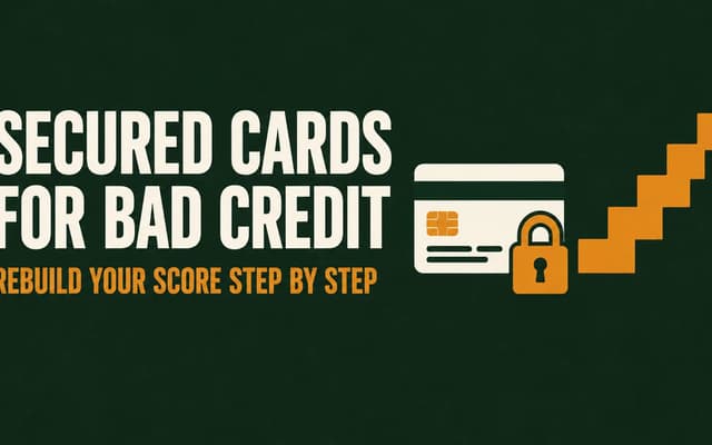 Illustration: secured cards for bad credit, rebuild your score step by step