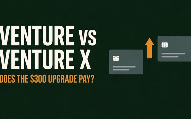 Illustration: Venture vs Venture X, does the 300 dollar upgrade pay
