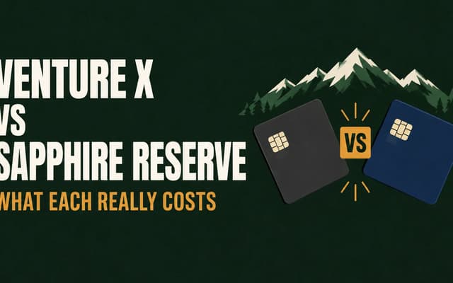 Illustration: Venture X vs Sapphire Reserve, what each really costs