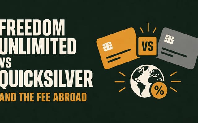 Illustration: Freedom Unlimited vs Quicksilver and the fee abroad