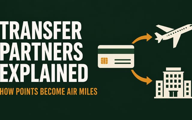 Illustration: transfer partners explained, how points become air miles