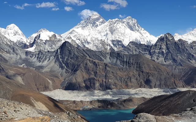 Renjo La pass on the Three Passes trek — Everest region Nepal
