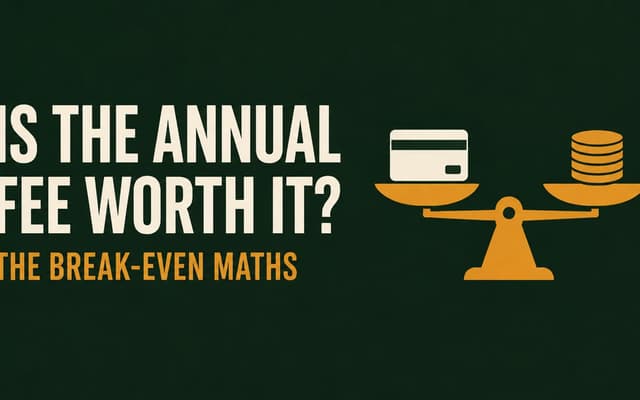Illustration: is the annual fee worth it, the break-even maths