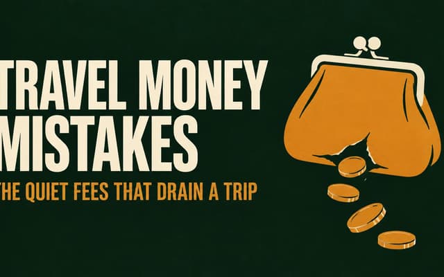 Illustration: travel money mistakes, the quiet fees that drain a trip
