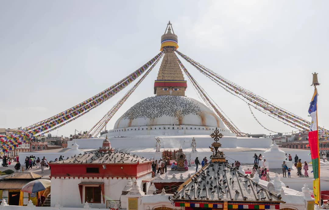The great stupa at Boudhanath in Kathmandu