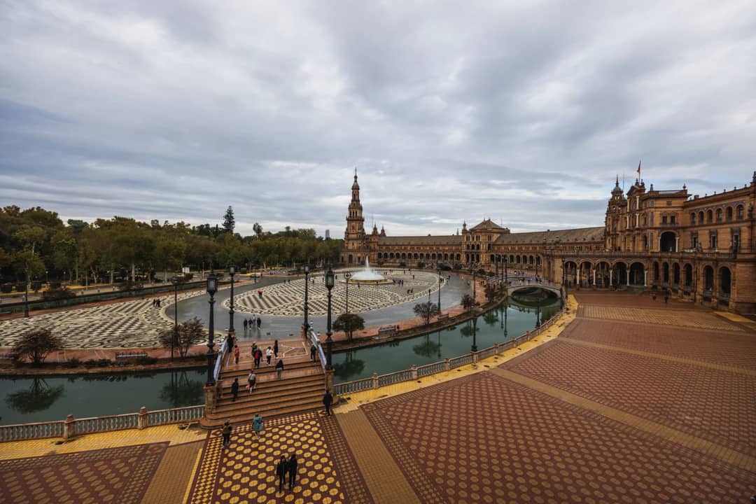 A historic plaza in Spain