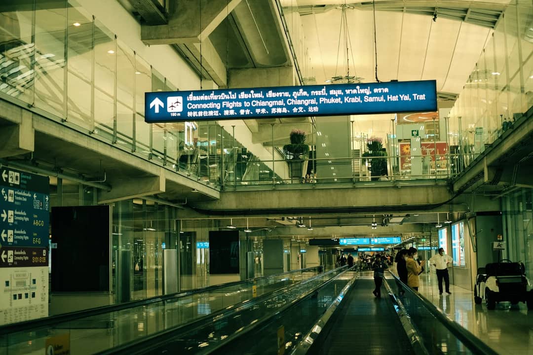 An airport terminal in Bangkok