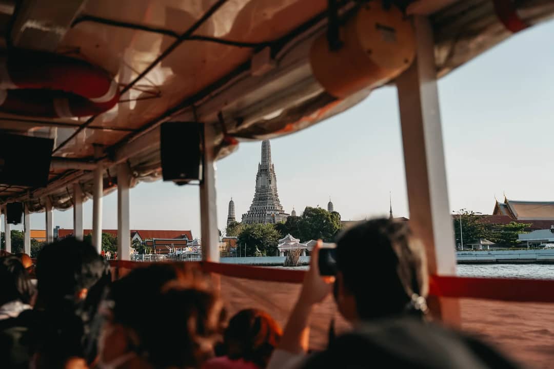 A temple on the river in Bangkok
