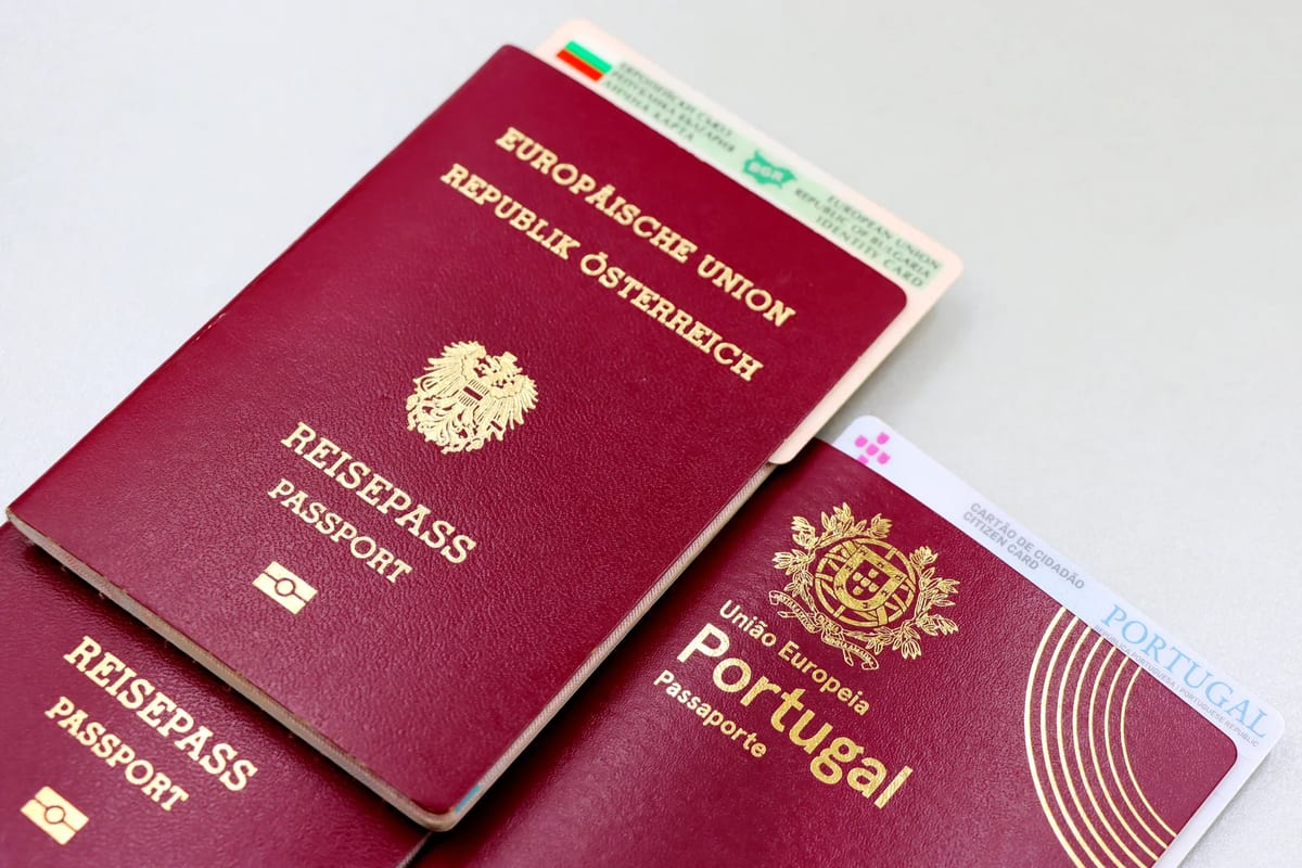 Travel documents laid out on a desk
