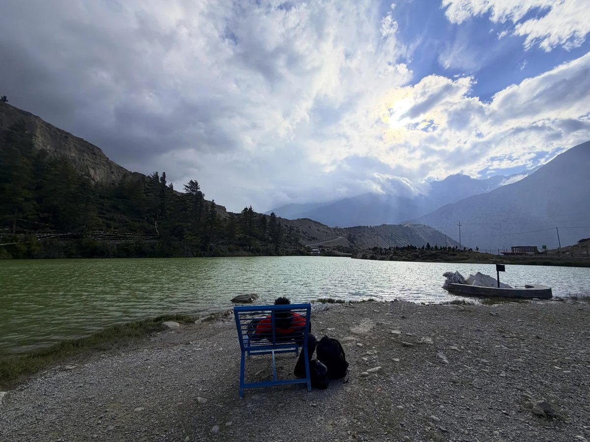 Turquoise Dhumba Lake near Jomsom, Mustang