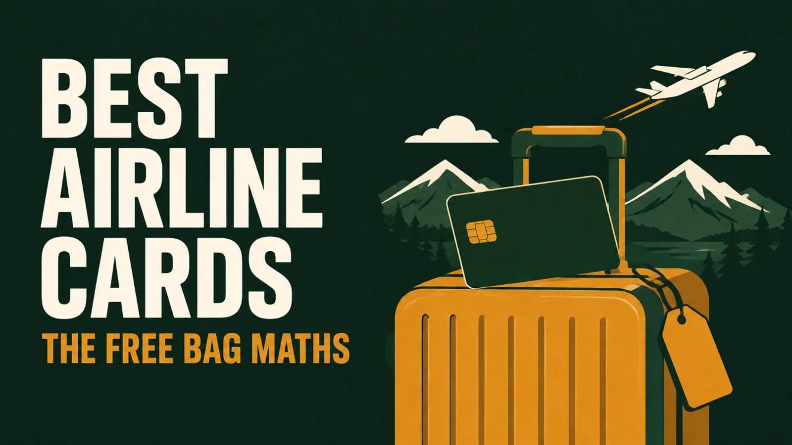 Illustration: best airline credit cards, the free bag maths