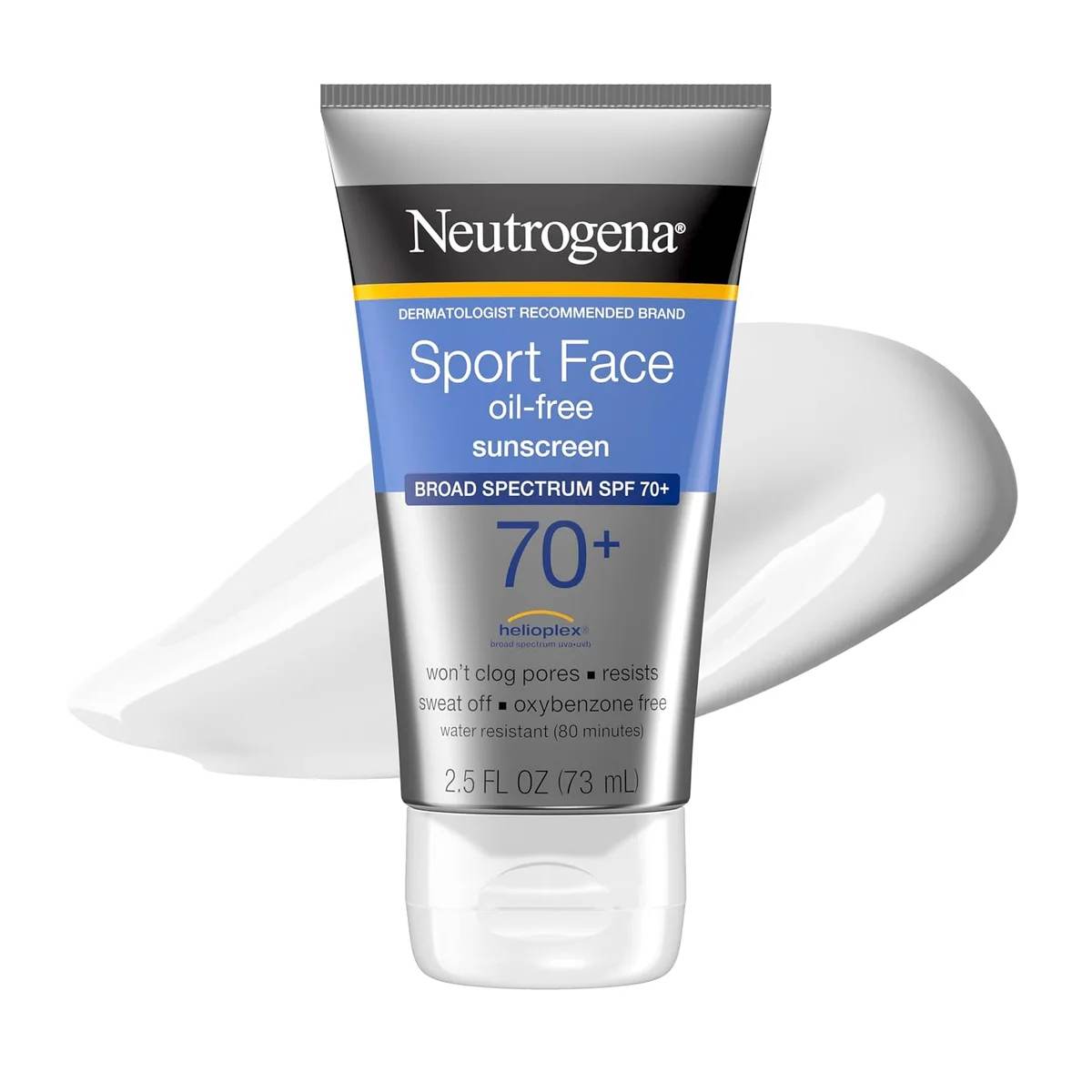 Neutrogena Sport Face SPF 70+ — The one that stays on when you sweat and does not sting
