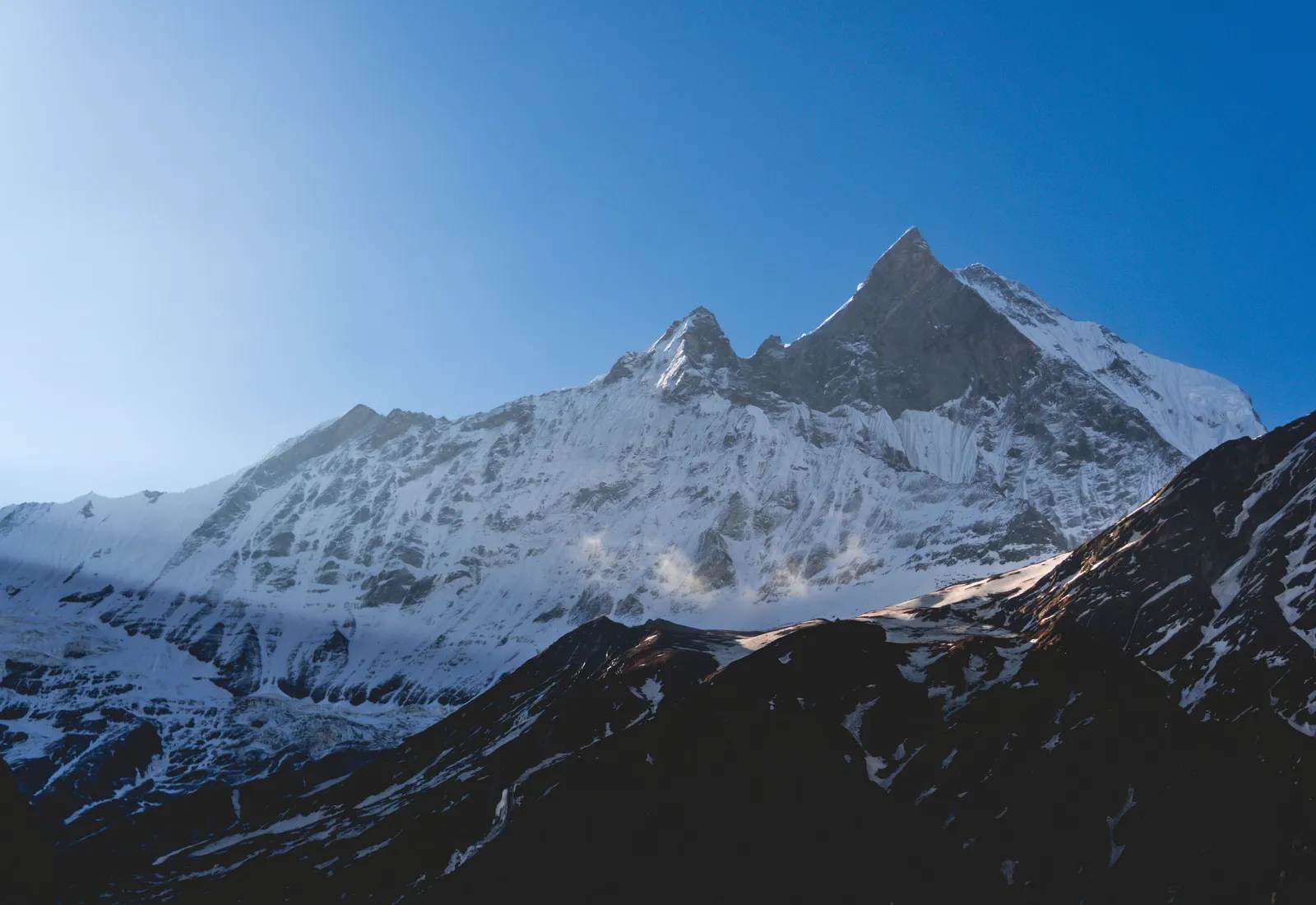 Machapuchare, the Fishtail peak, in morning light