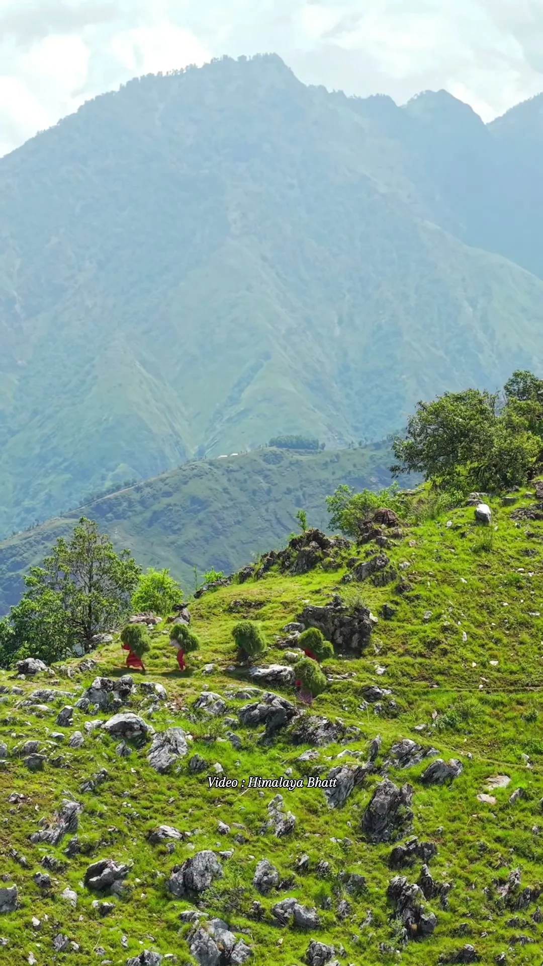 Mist over the green hills, far-west Nepal