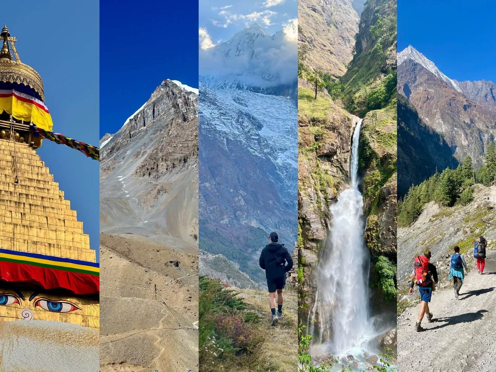 Autumn light on the Annapurna Circuit, Nepal, the peak trekking season