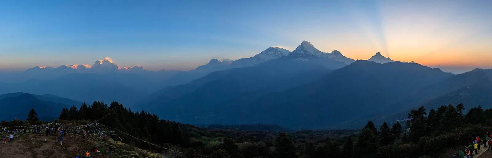 Sunrise over the Annapurnas from Poon Hill, Nepal