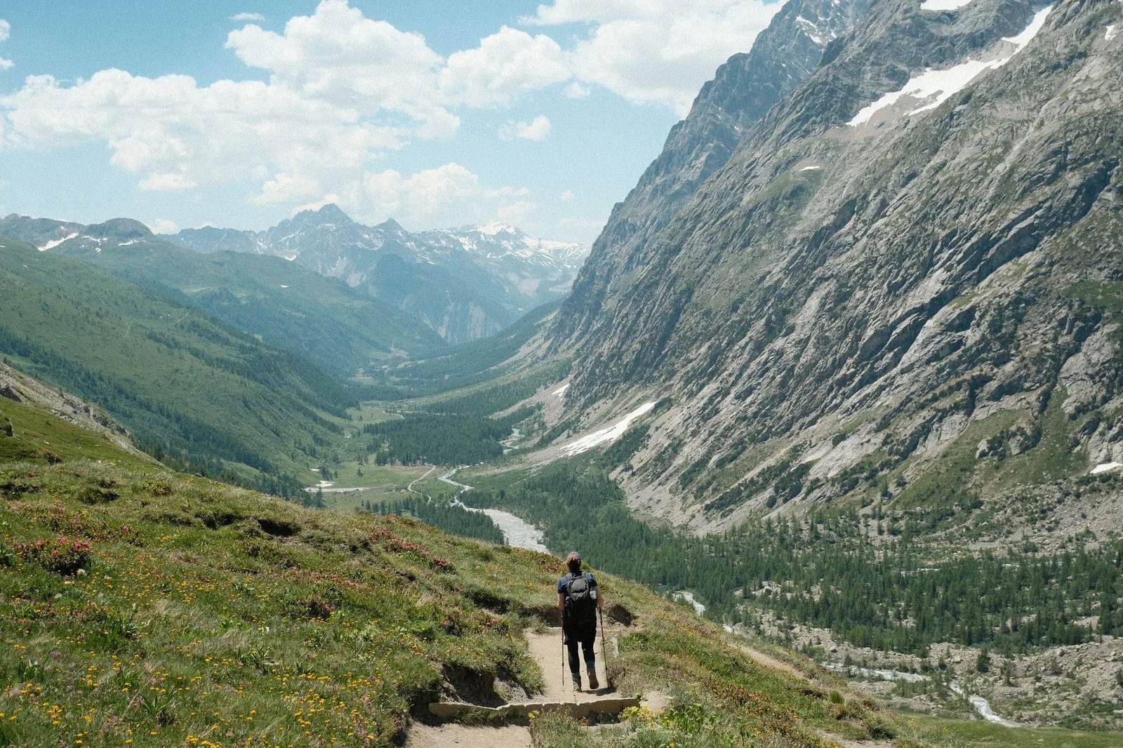 The Tour du Mont Blanc in the French, Italian and Swiss Alps
