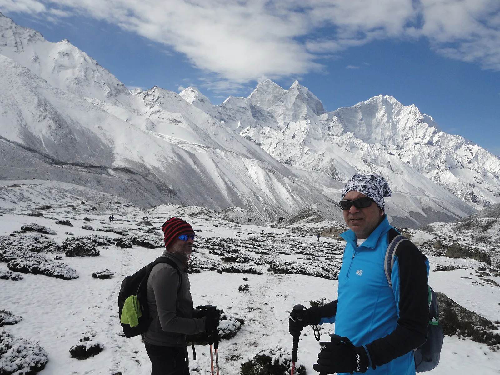 The Everest Base Camp trail through the Khumbu, Nepal