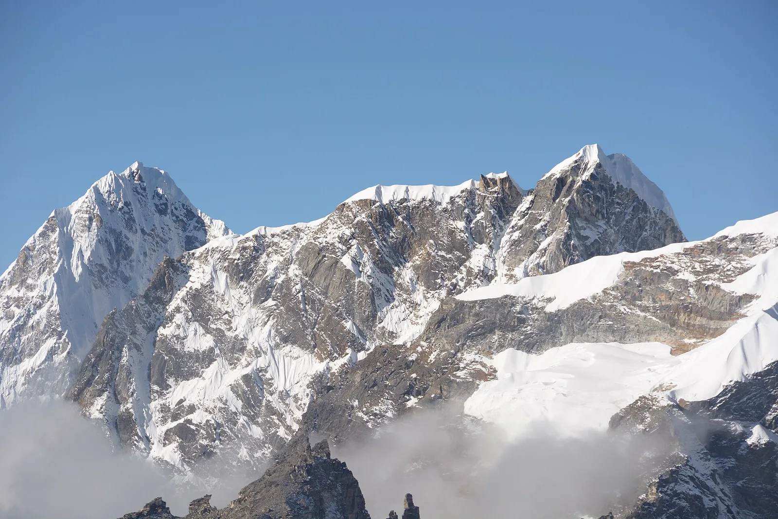 Lobuche East peak above the Everest trail, Nepal