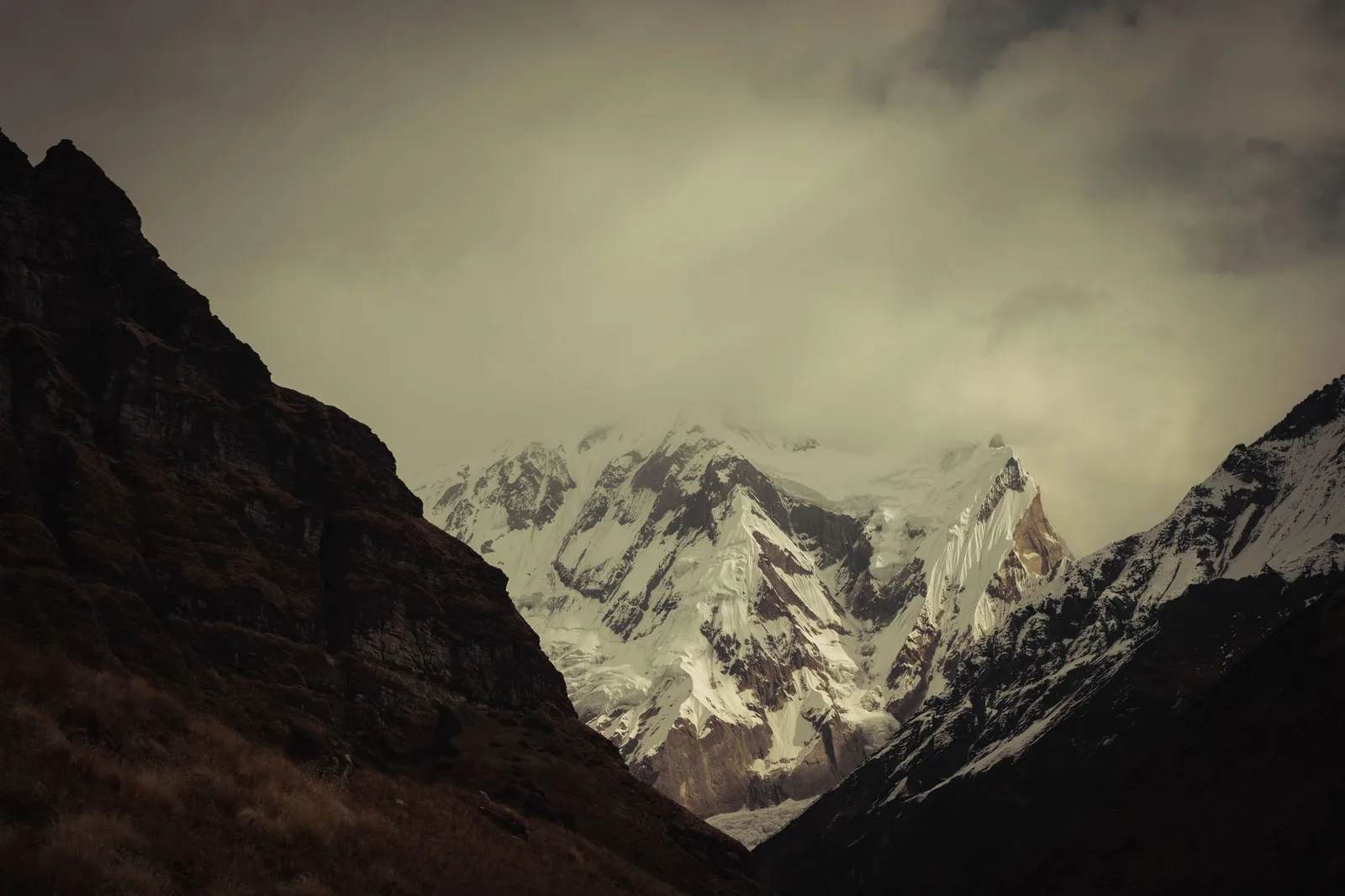 The Annapurna Circuit high country near Thorong La, Nepal