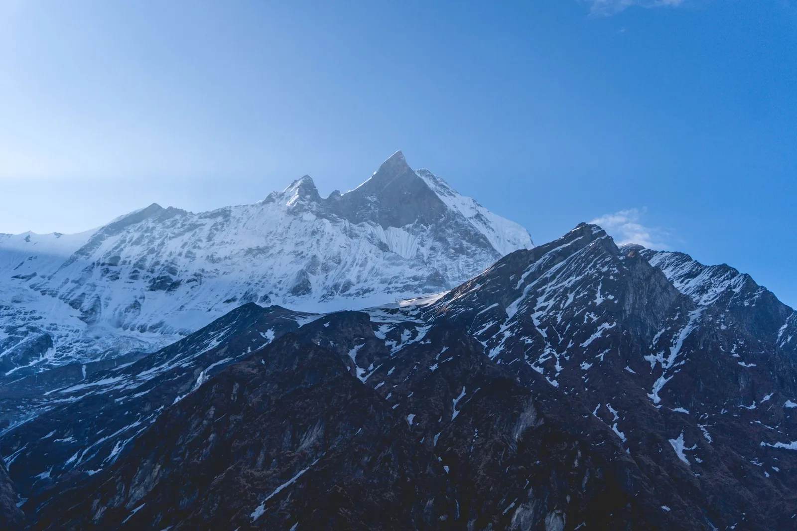 The Annapurna range and Annapurna Base Camp, Nepal