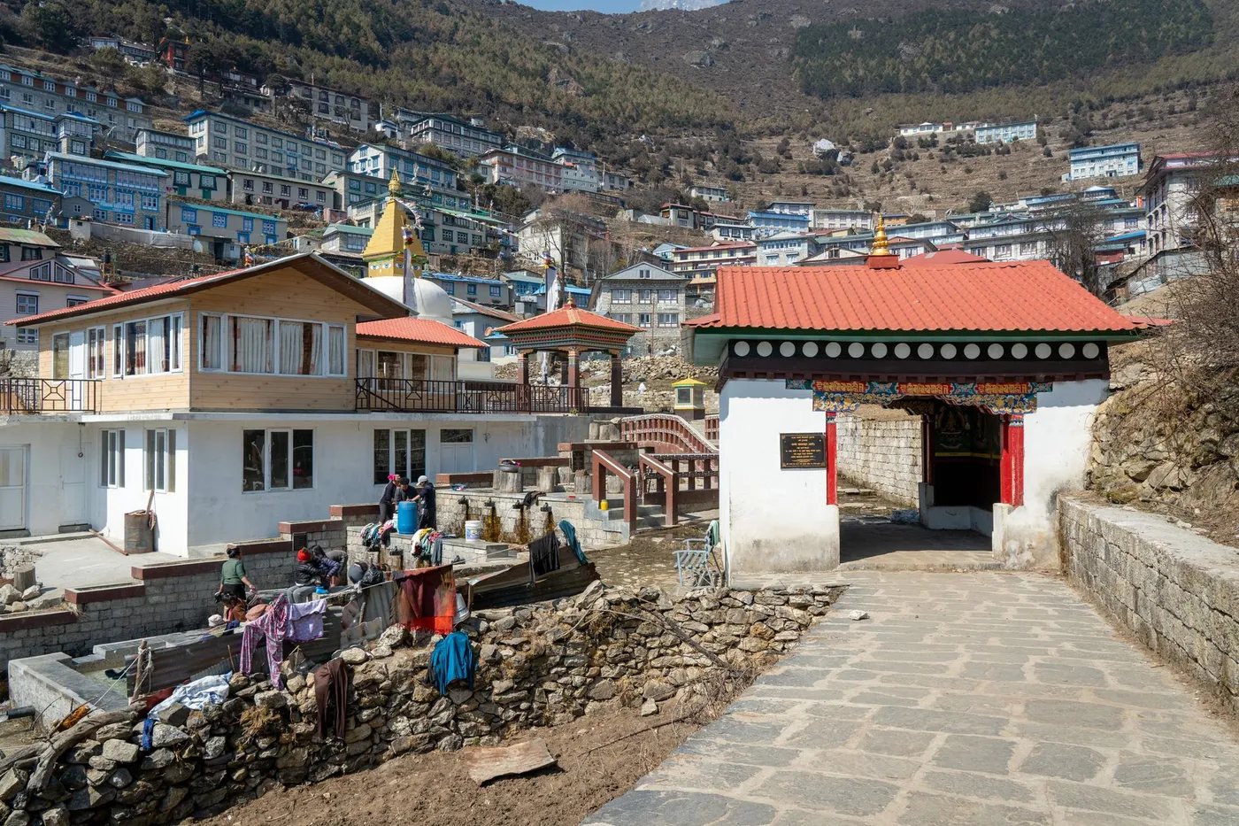 Namche Bazaar, the terraced Sherpa town that is the Khumbu's main gateway, on the Everest Base Camp trek