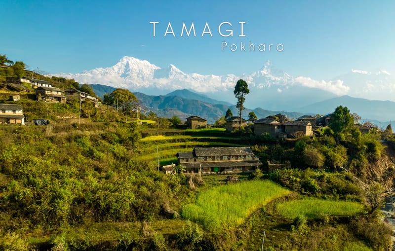 Pokhara lakeside and Phewa Lake