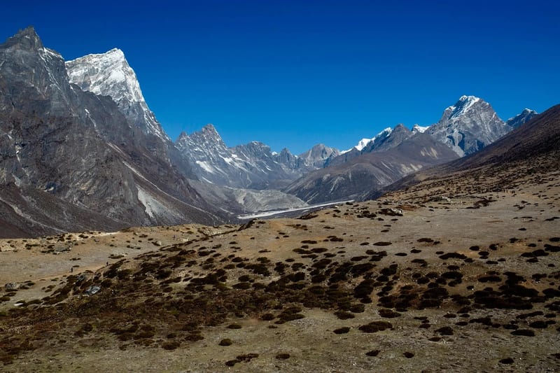 Ama Dablam towering above Dingboche