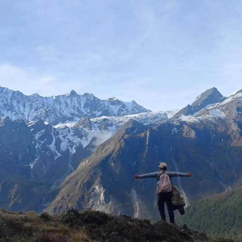 High point of Tserko Ri above Langtang